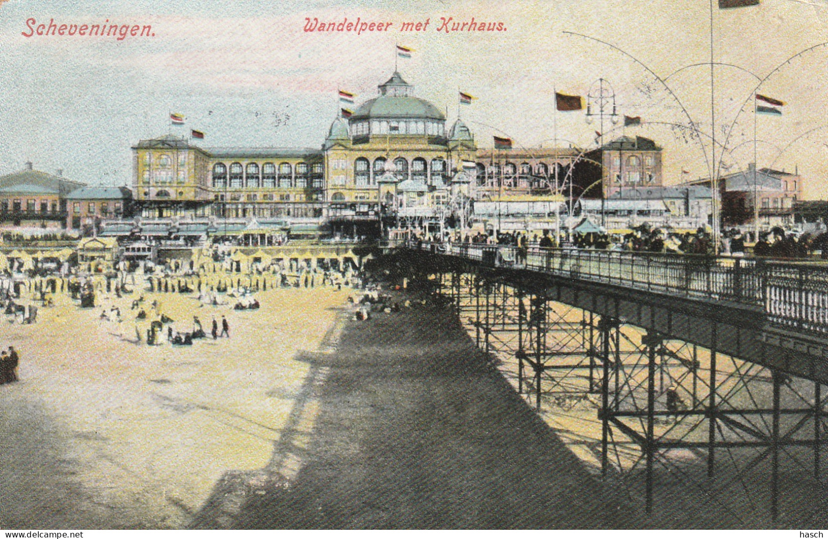 4893389Scheveningen, Wandelpier Met Kurhaus. 1908  - Scheveningen