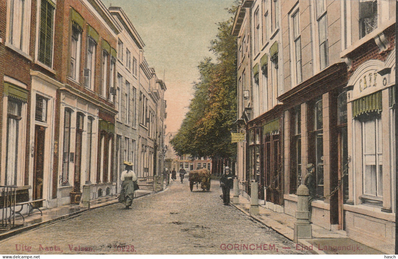 4893421Gorinchem, Eind Langendijk Rond 1900.   - Gorinchem