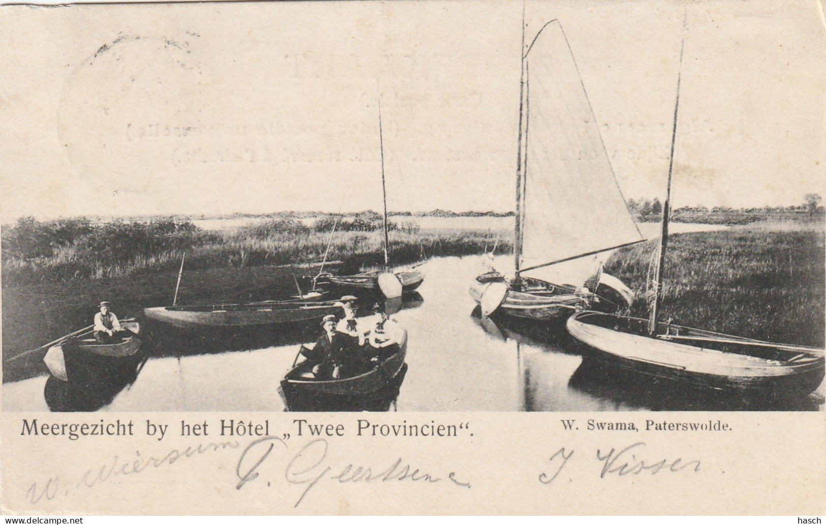 4893431Paterswolde, Meergezicht Bij Het Hotel ,,Twee Provincien''. Rond 1900. (Zie Hoeken)  - Autres & Non Classés