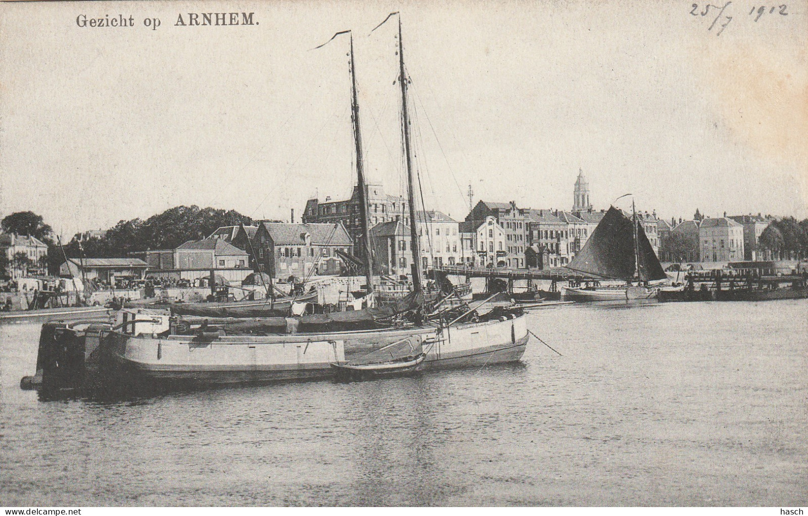 4893437Arnhem, Gezicht Op Arnhem.   - Arnhem