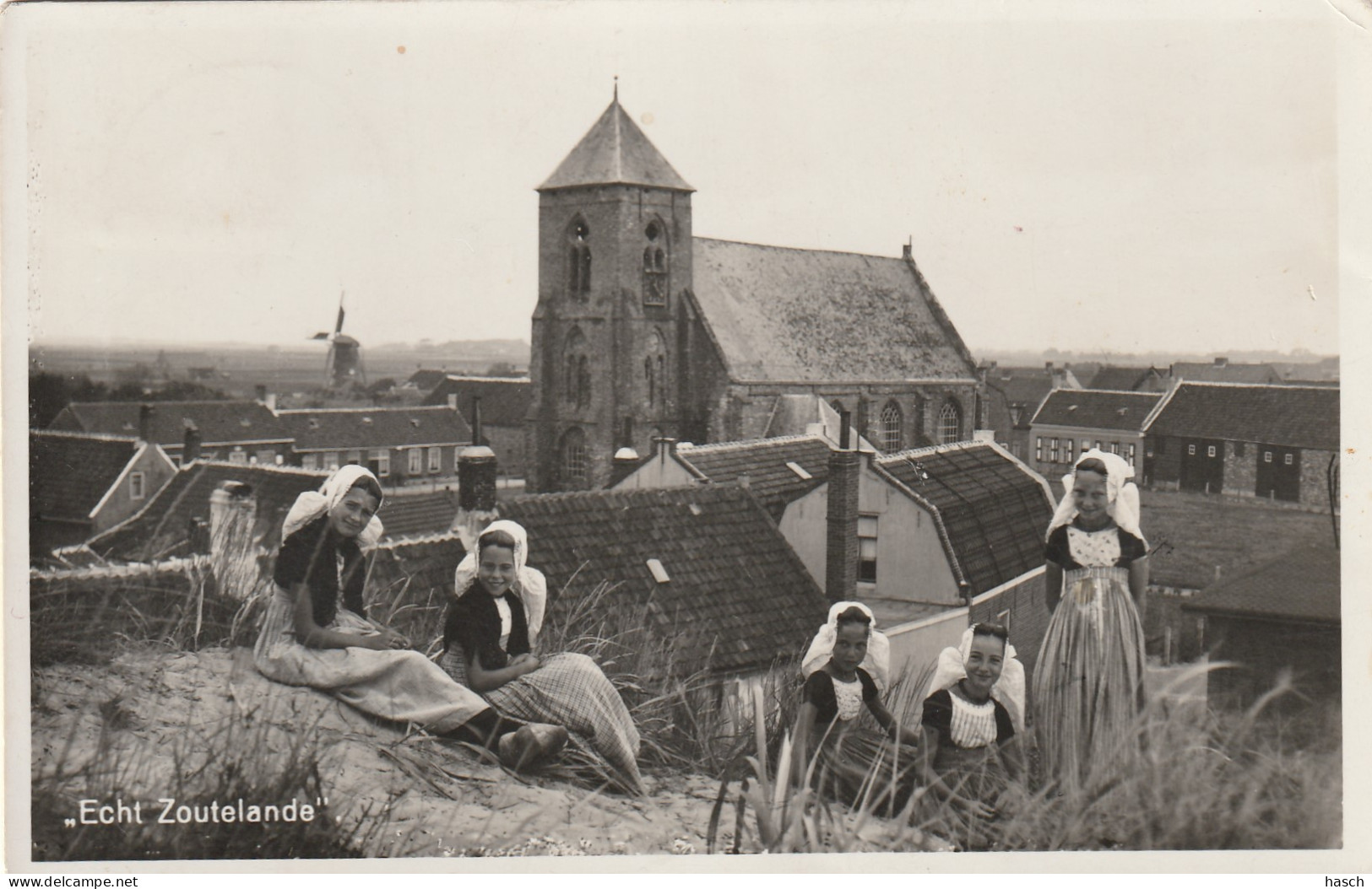 4893488Zoutelande, Echt Zoutelande. (FOTOKAART) (Kleine Vouwen In De Hoeken)  - Zoutelande