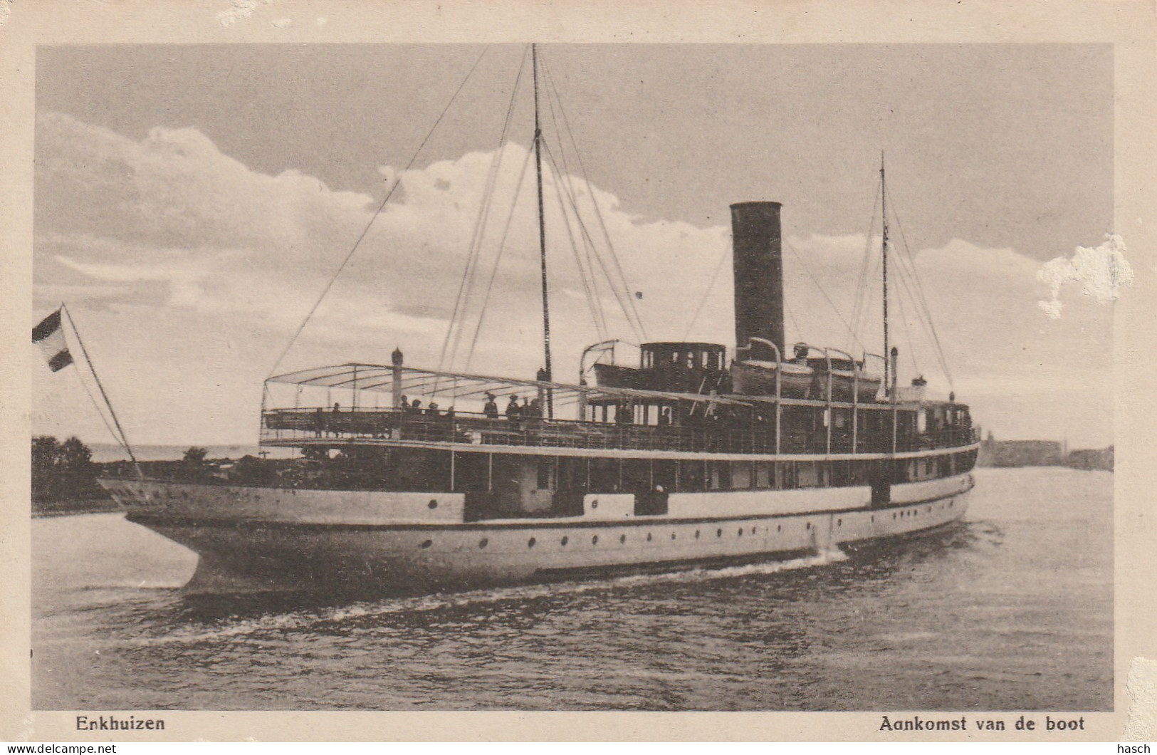 4893491Enkhuizen, Aankomst Van De Boot.  - Enkhuizen