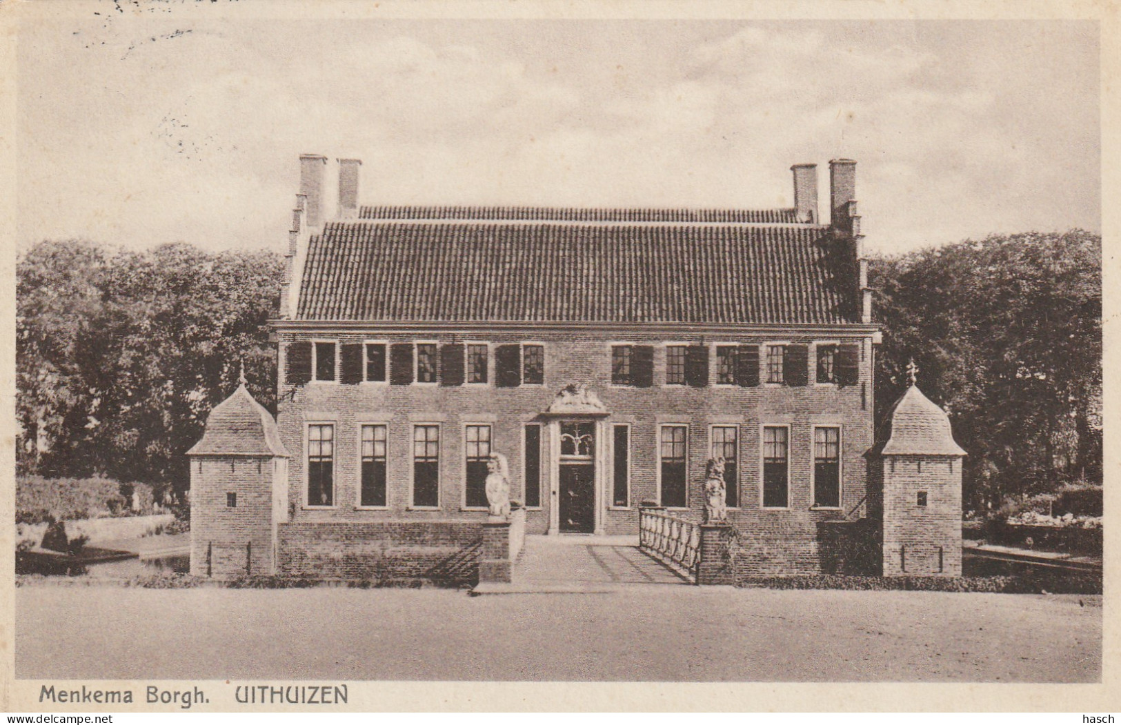 4893524Uithuizen, Menkema Borgh. 1936.  - Uithuizen