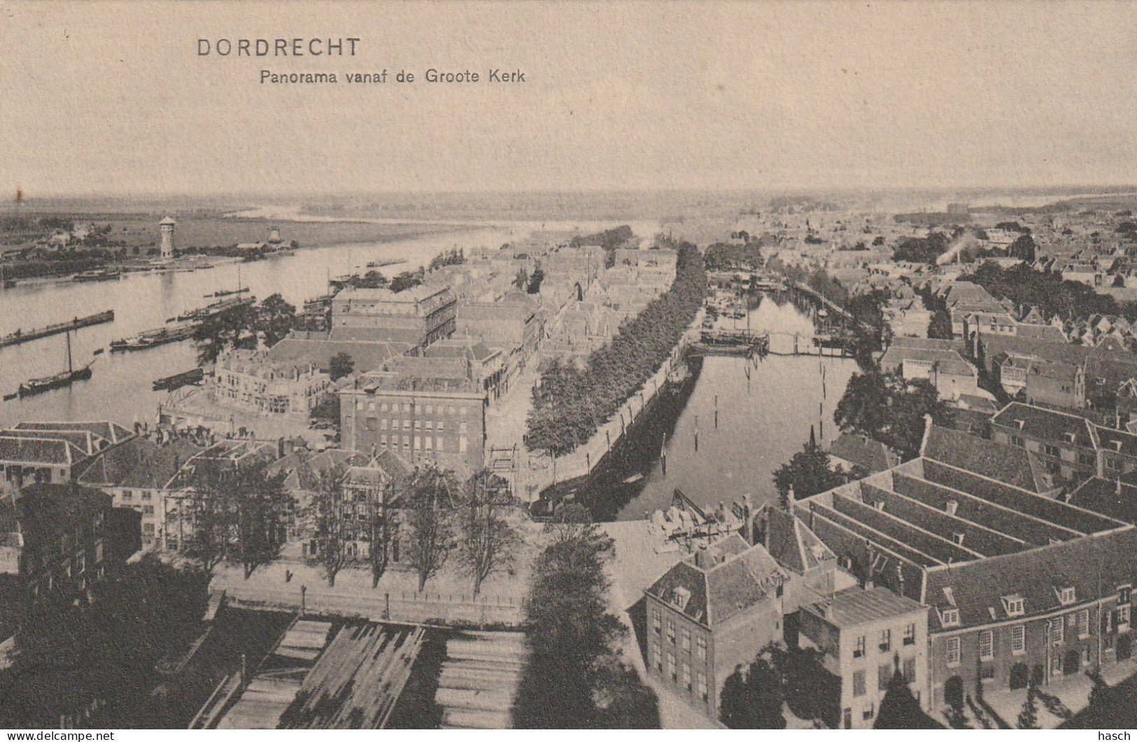 4893536Dordrecht, Panorama Vanaf De Groote Kerk.  - Dordrecht