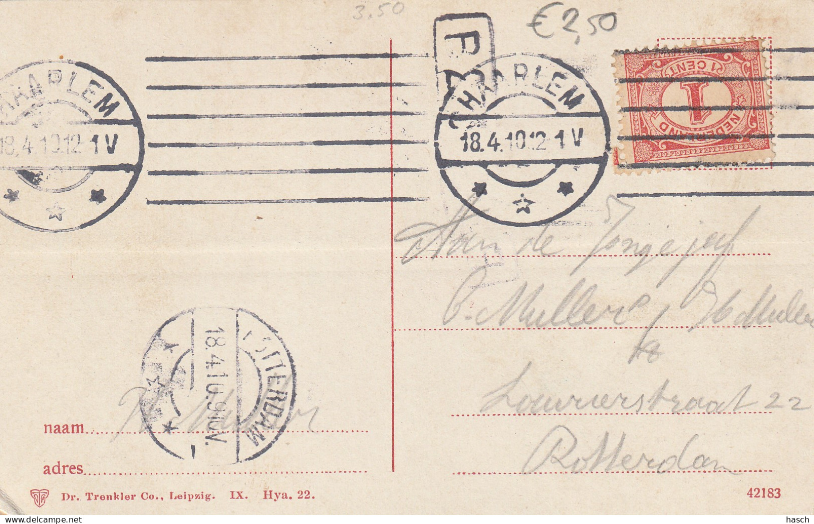 4893642Lisse, Hyacintenvelden. 1910.  - Lisse