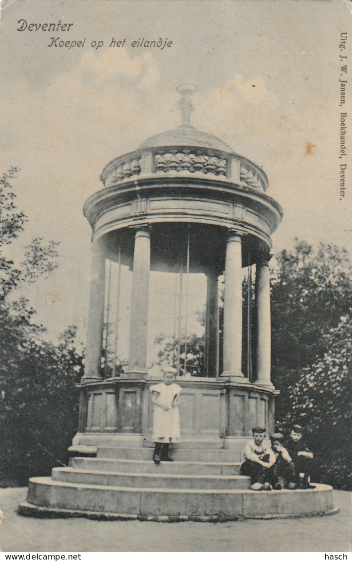 4893666Deventer, Koepel Op Het Eilandje. 1910 (Linksonder Een Kleine Vouw)  - Deventer