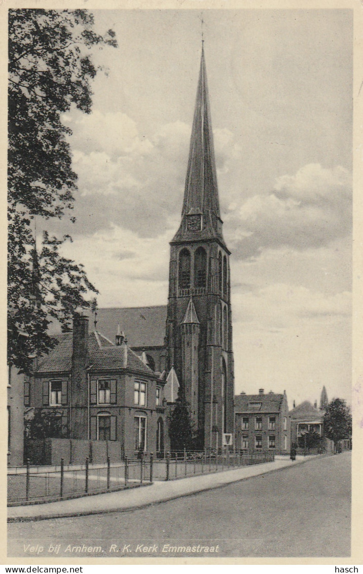 4893705Velp, R K Kerk Emmastraat.   - Velp / Rozendaal