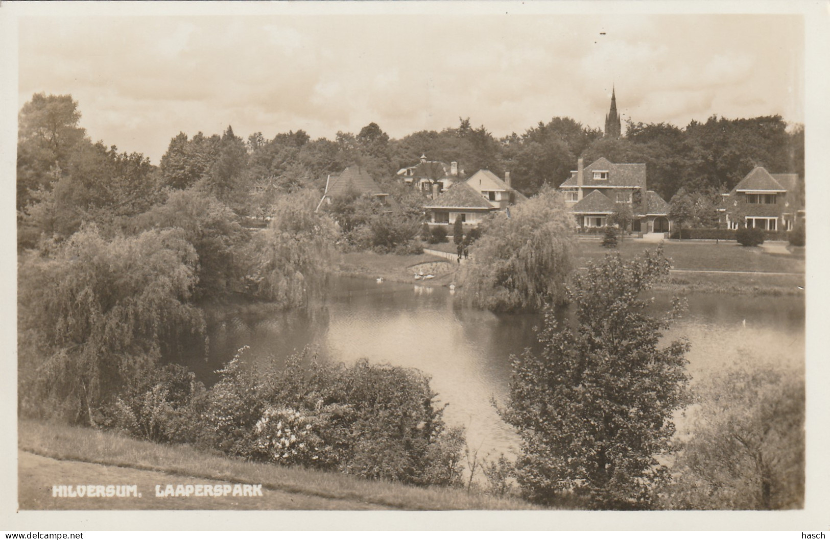 489248Hilversum, Laaperspark, (FOTOKAART) (Poststempel 1936)  - Hilversum