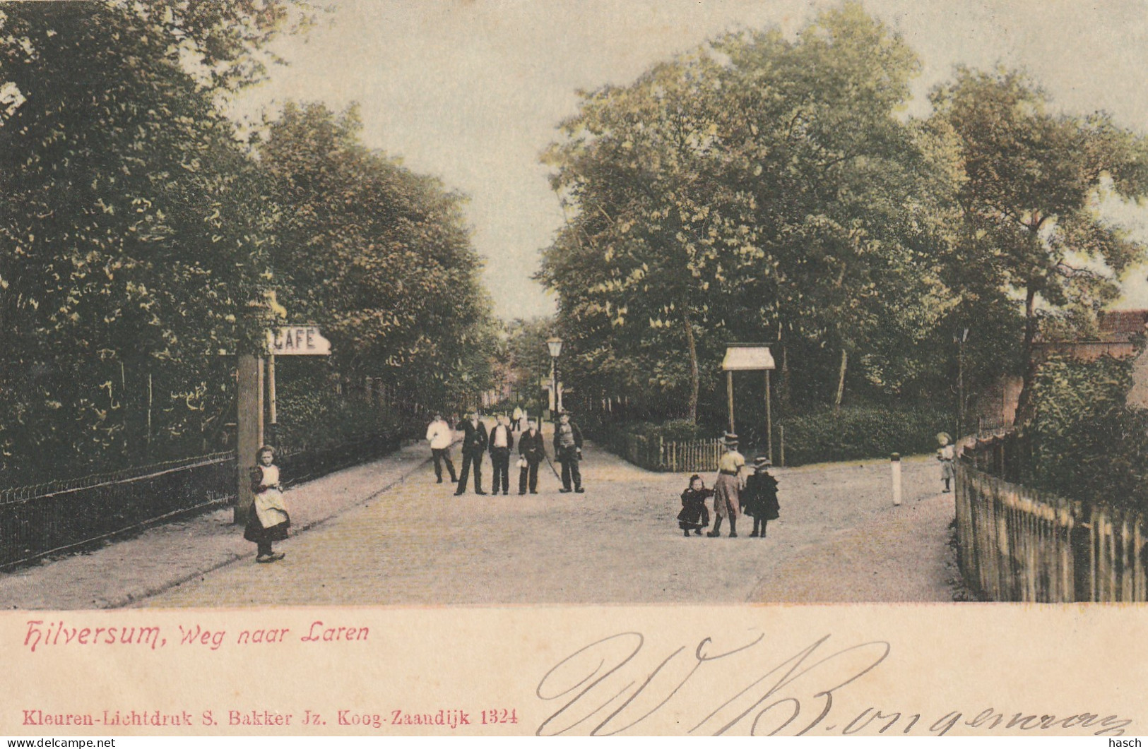 489249Hilversum, Weg Naar Laren. (Rond 1900)  - Hilversum