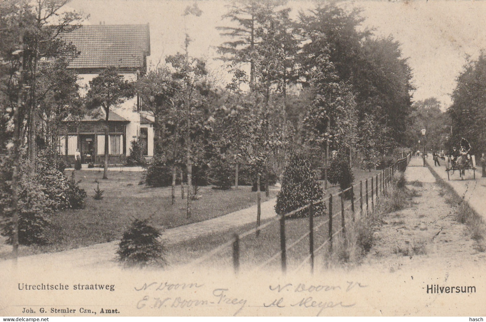 489255Hilversum,  Utrechtsche Straatweg. (Poststempel 1905)  - Hilversum