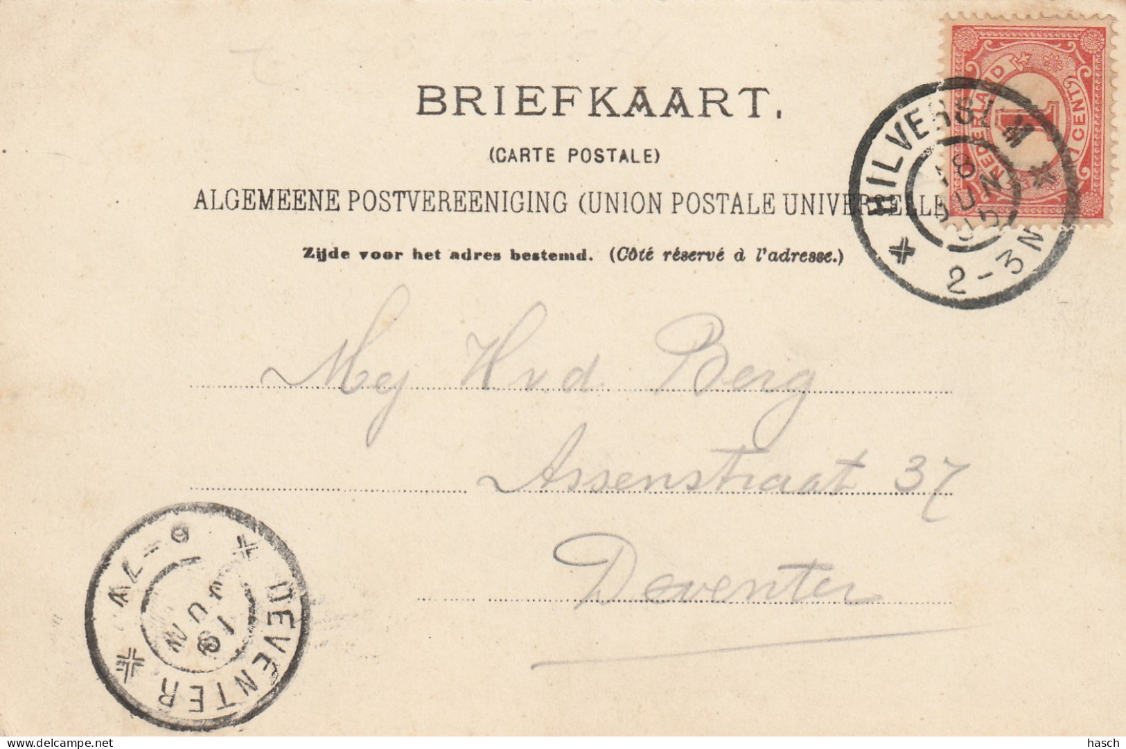 489255Hilversum,  Utrechtsche Straatweg. (Poststempel 1905)  - Hilversum