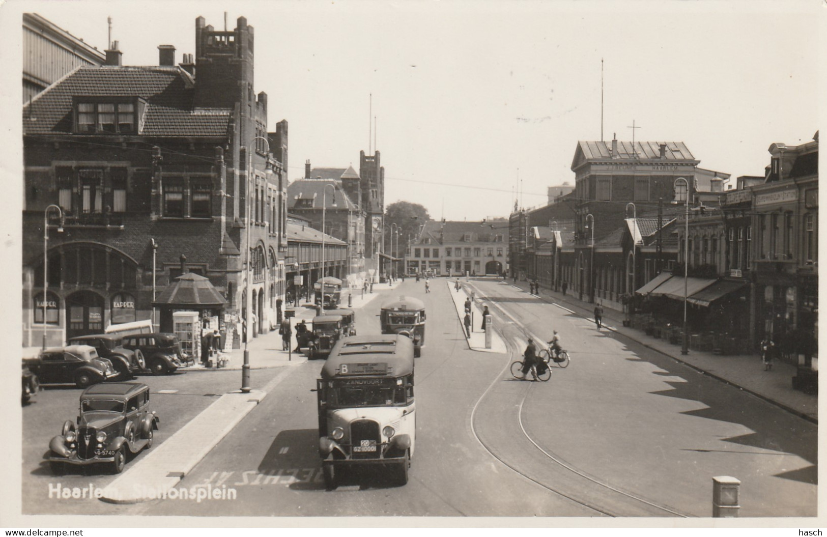 489274Haarlem, Stationsplein. (FOTOKAART)  - Haarlem