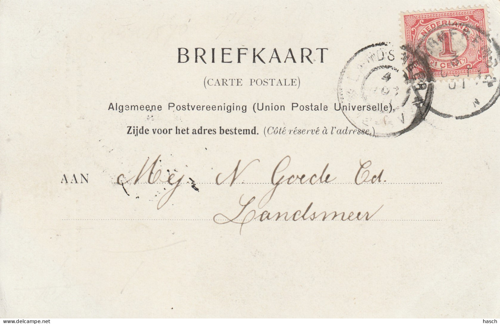 489276Purmerend, Breedstraat. (Poststempel 1901)  - Purmerend