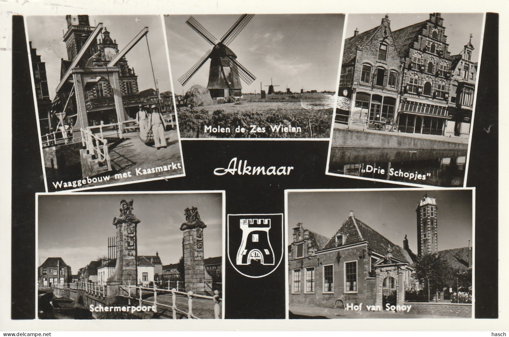 4892111Alkmaar, Multivues. (FOTOKAART)  - Alkmaar