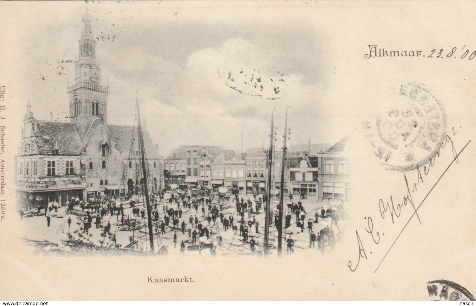 4892116Alkmaar, Kaasmarkt. (Poststempel 1900)  - Alkmaar