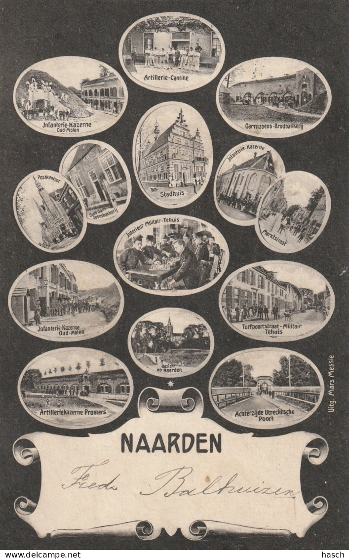 4892140Naarden, Multivues. (Poststempel 1905)  - Naarden