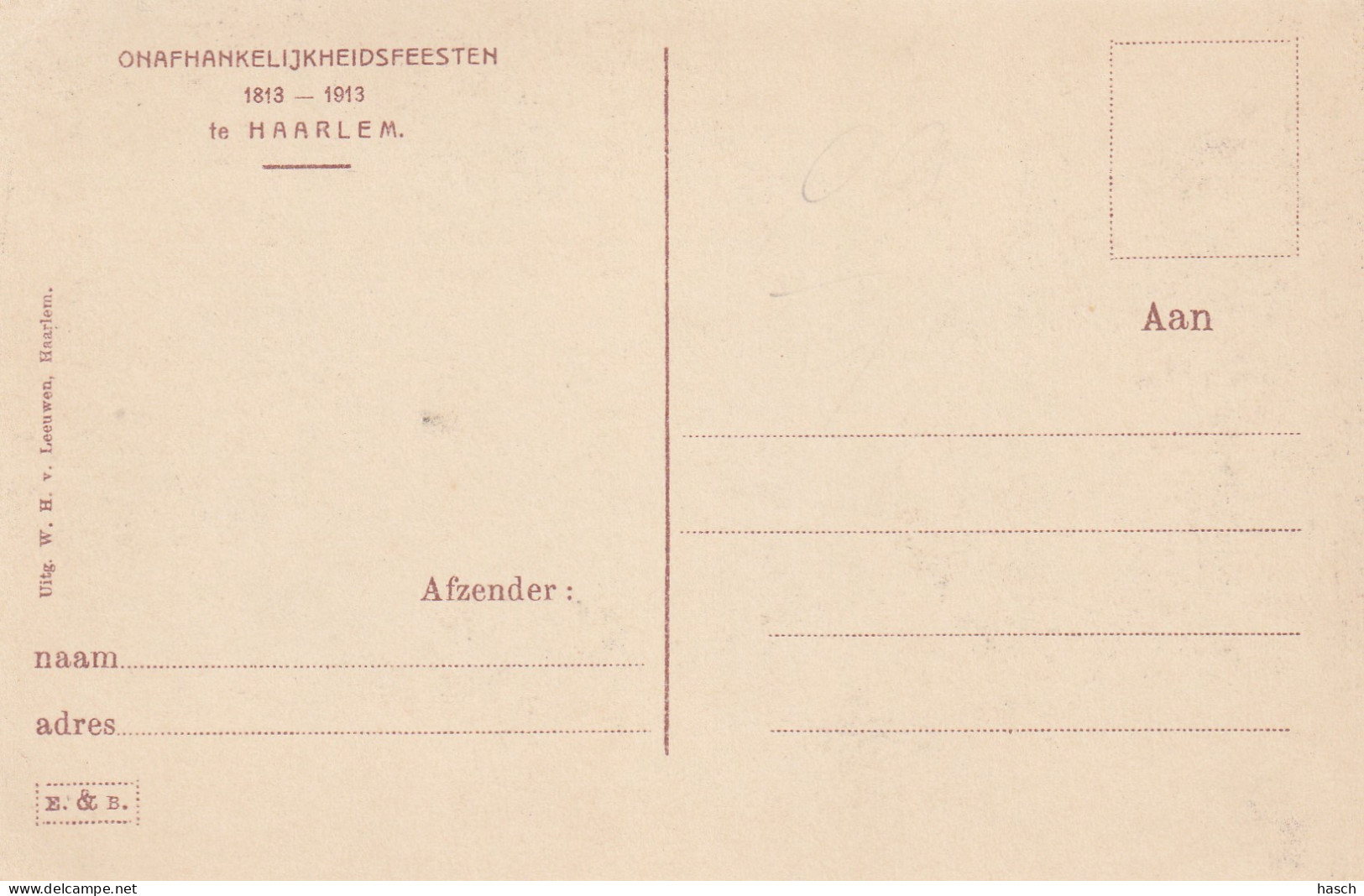 4892182Haarlem, Onafhankelijkheidsfeesten 1813 – 1913 Te Haarlem.  - Haarlem