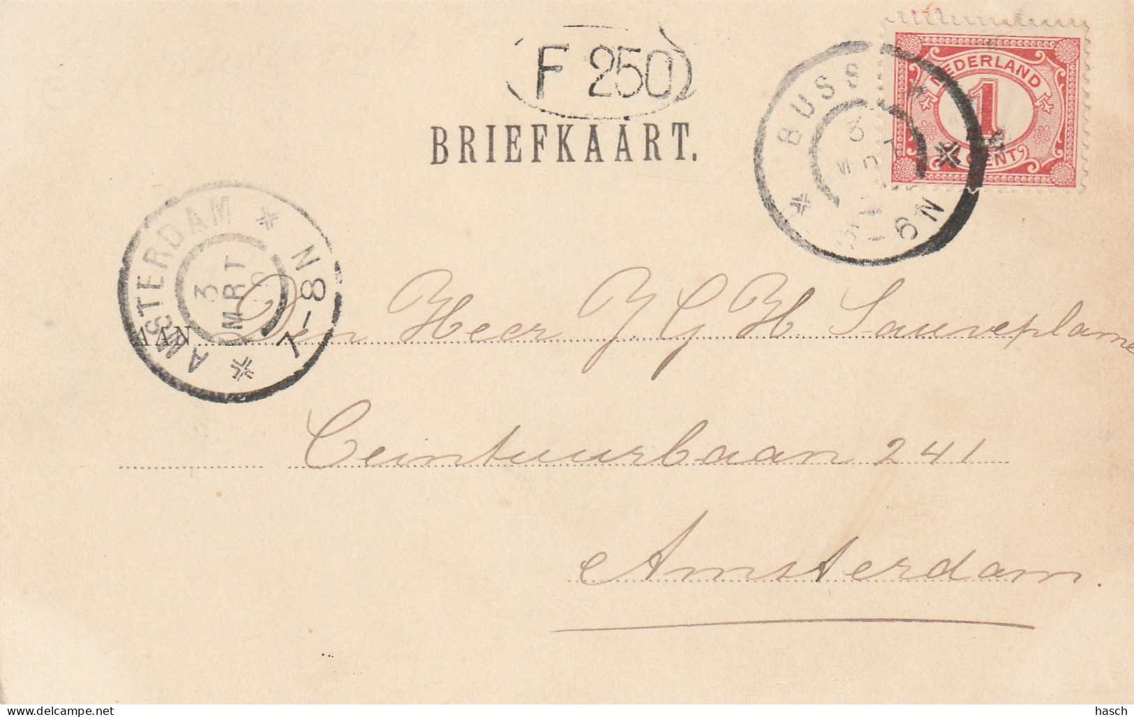 4892202Bussum, Raadhuis. (Poststempel 1900)  - Bussum