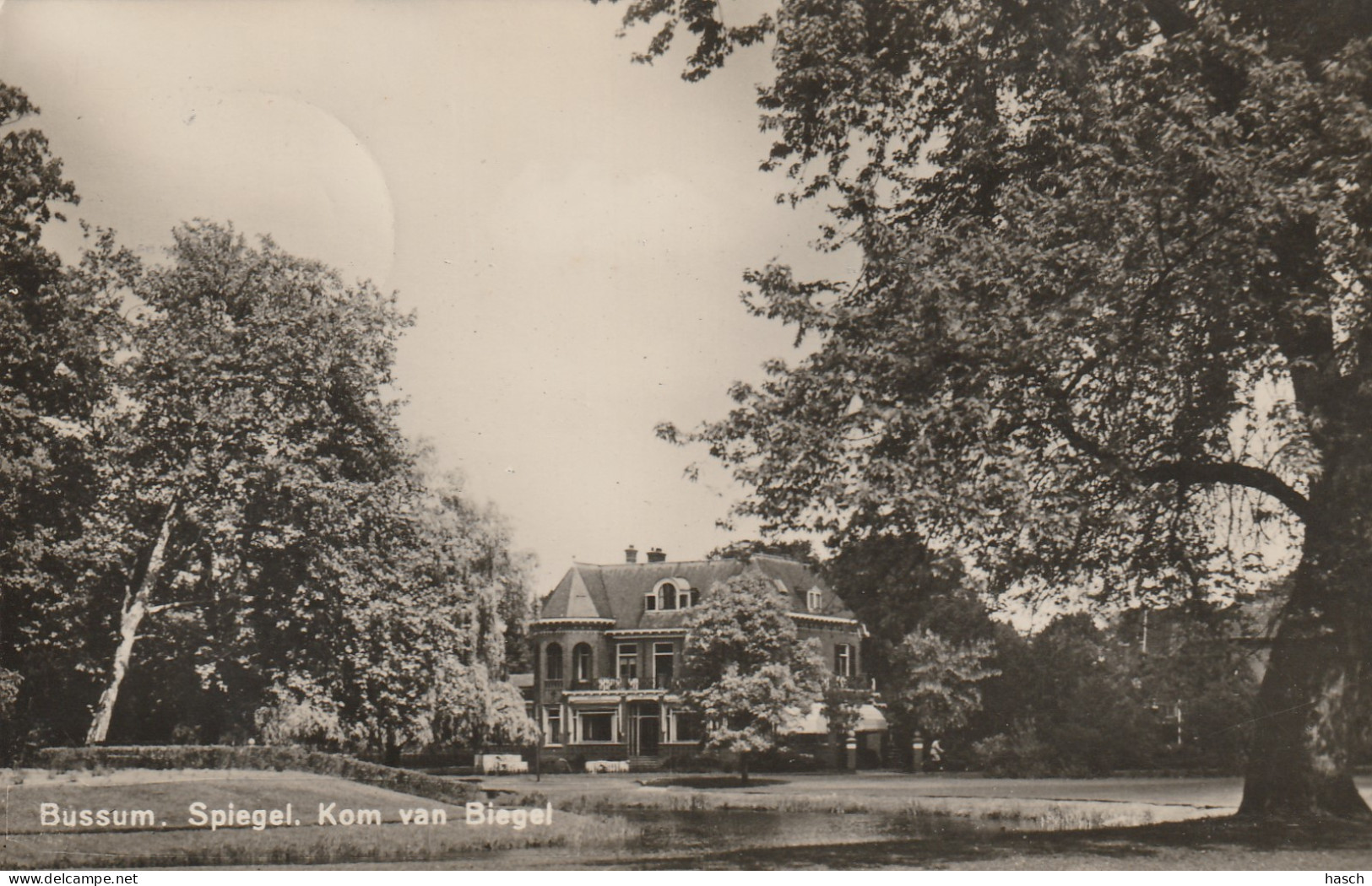 4892203Bussum, Spiegel Kom Van Biegel. (FOTOKAART) (Doordruk Stempel)  - Bussum