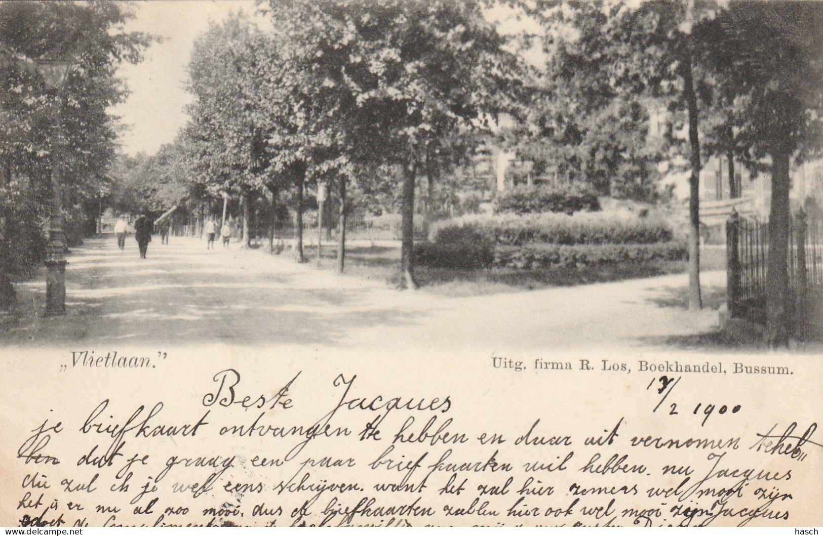 4892209Bussum, Vlietlaan. (Poststempel 1900)  - Bussum