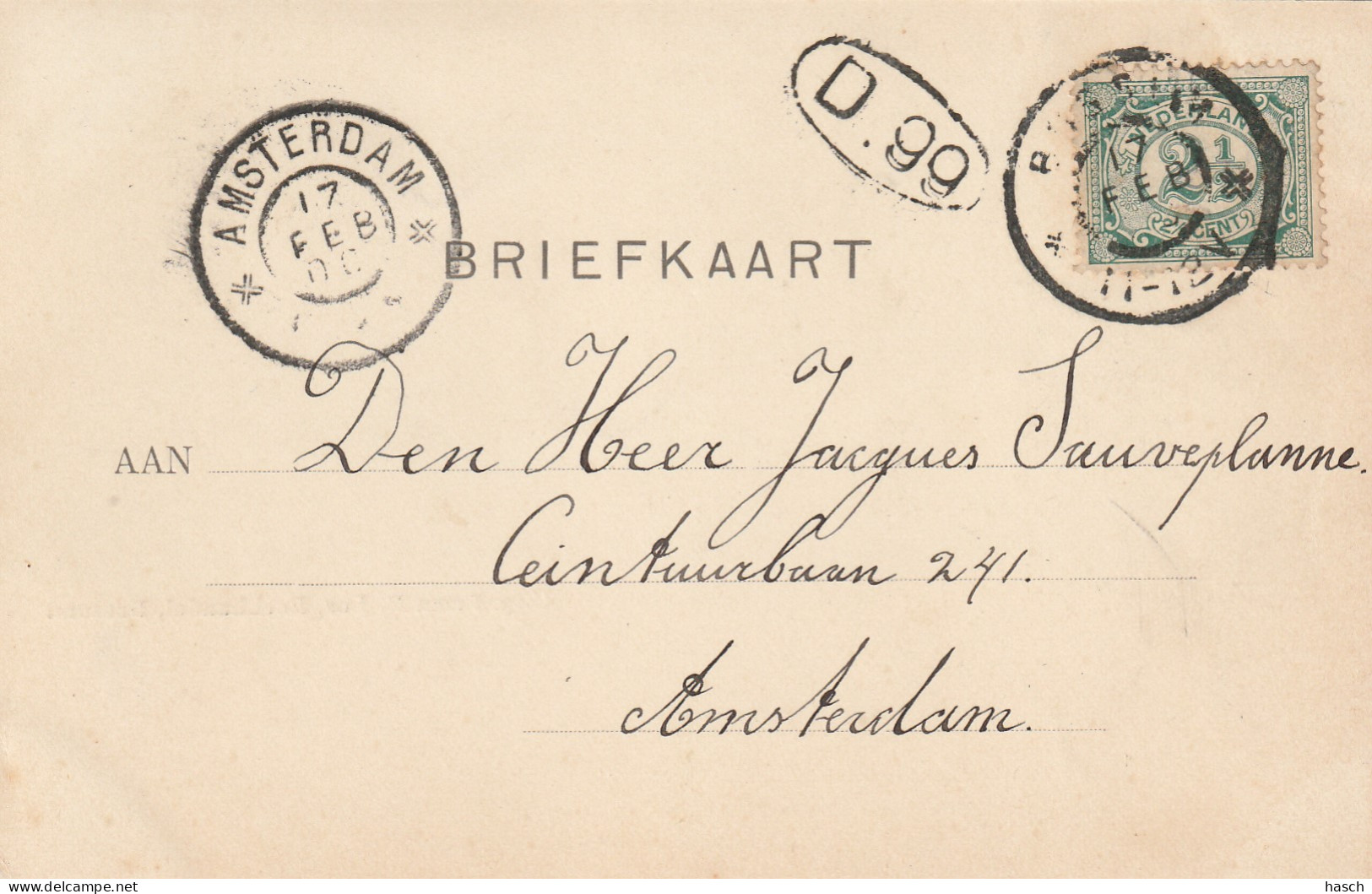 4892209Bussum, Vlietlaan. (Poststempel 1900)  - Bussum