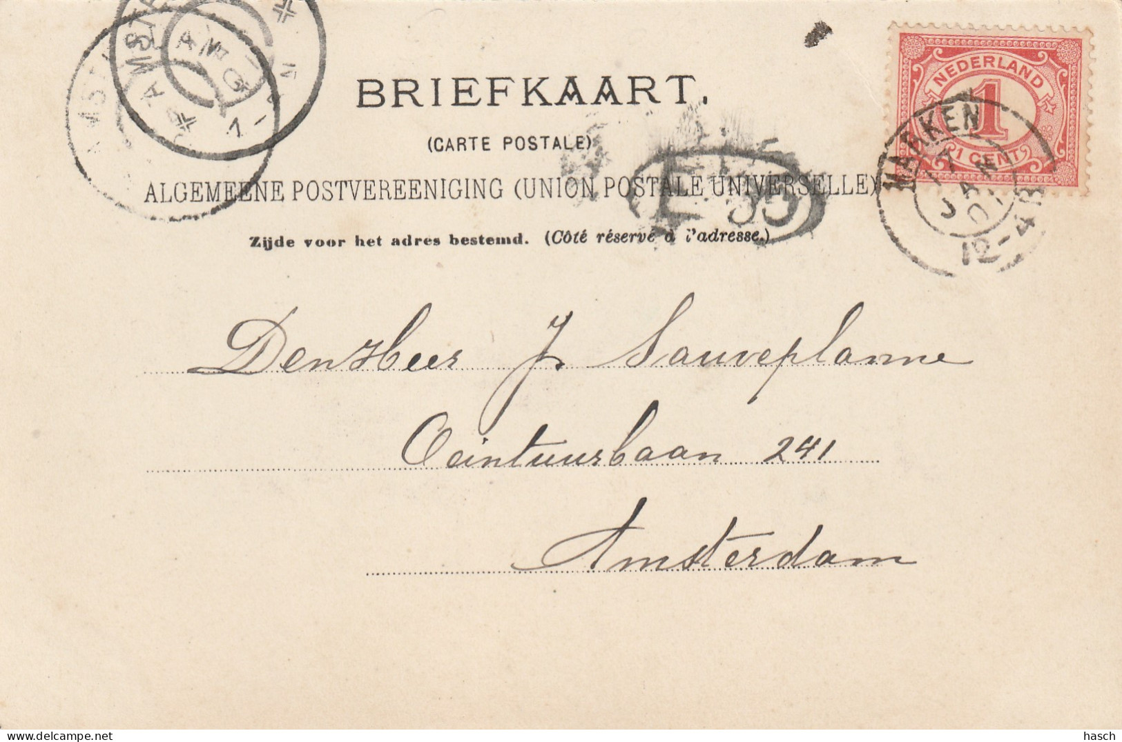 4892246Marken, (Mooi Kleinrond Stempel 1901)  - Marken