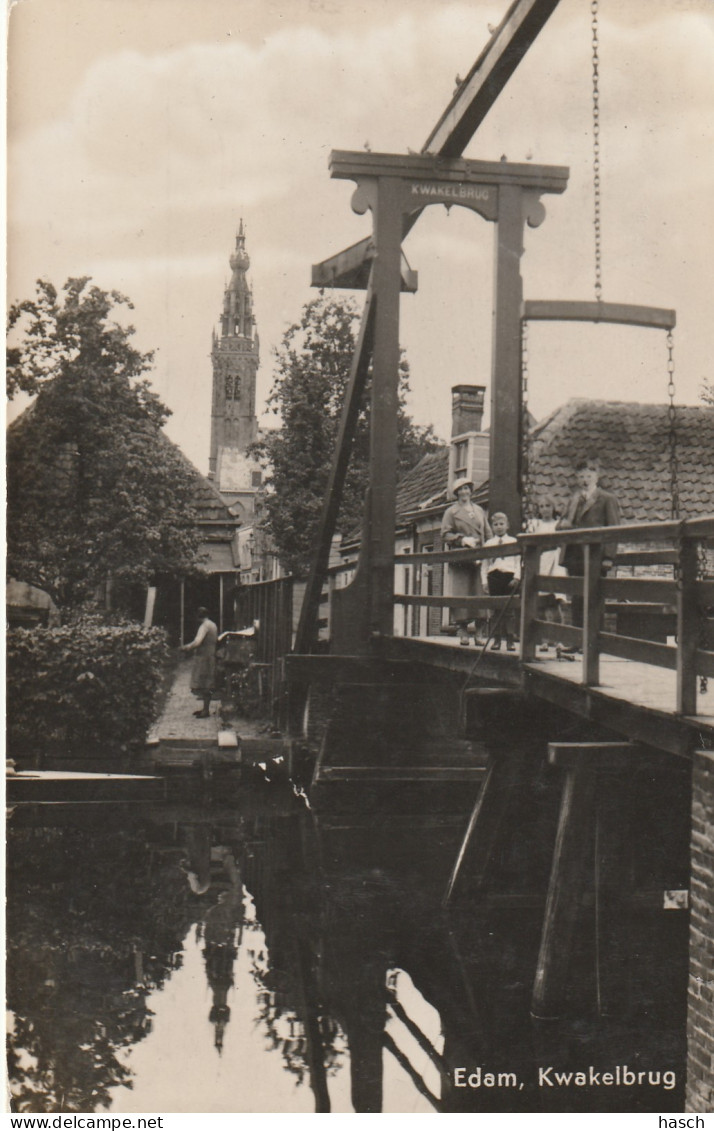 4892260Edam, Kwakelbrug. (FOTOKAART)   - Edam