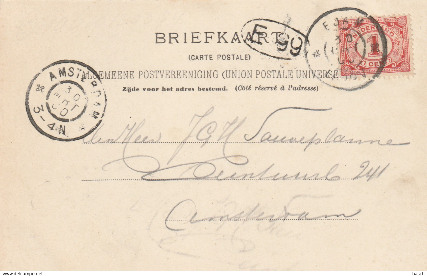 4892266Edam, Kaasmarkt. (Poststempel 1900)  - Edam