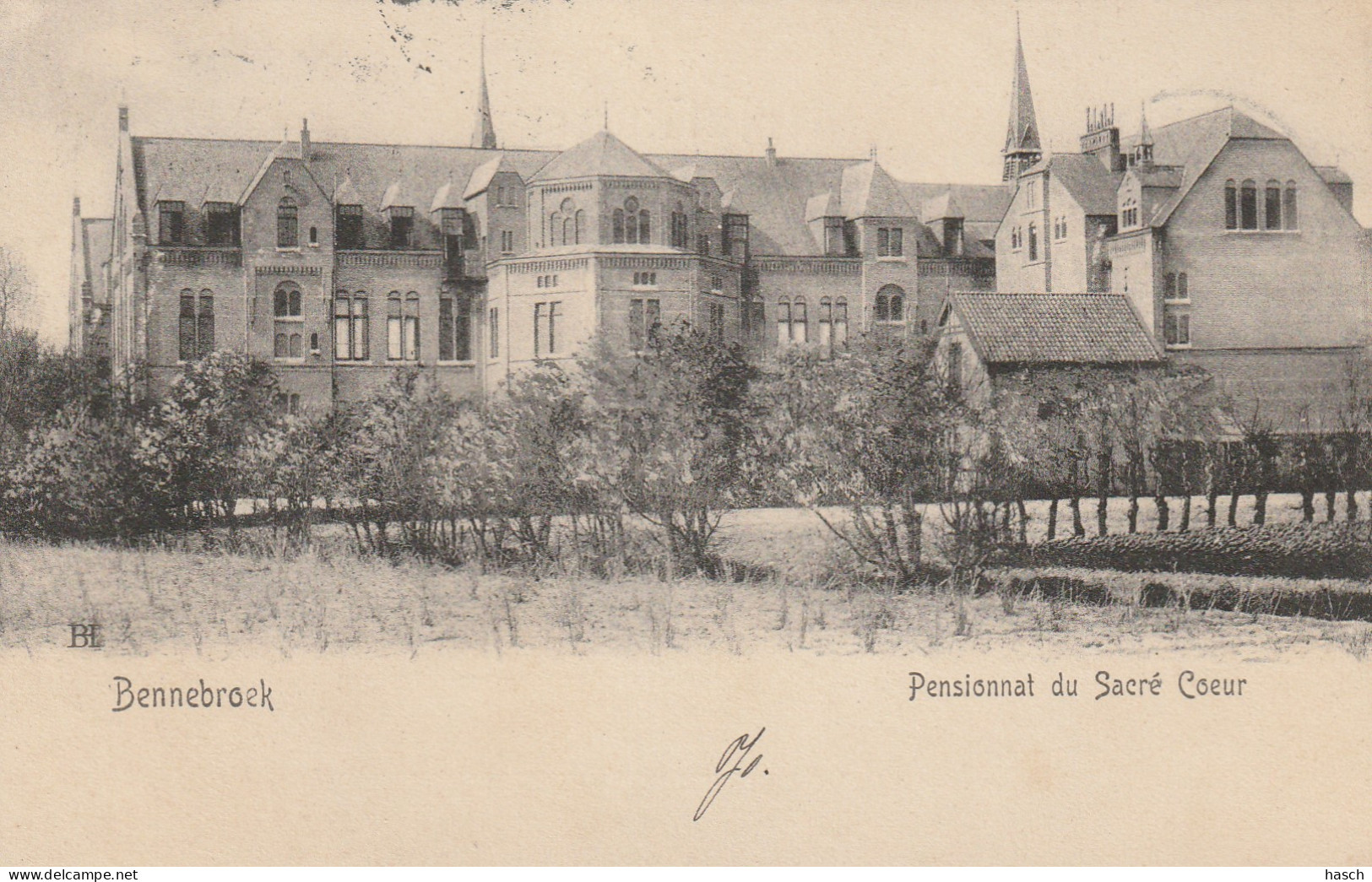 4892281Bennebroek, Pensionnat Du Sacre Coeur. (Poststempel 1906)  - Sonstige & Ohne Zuordnung