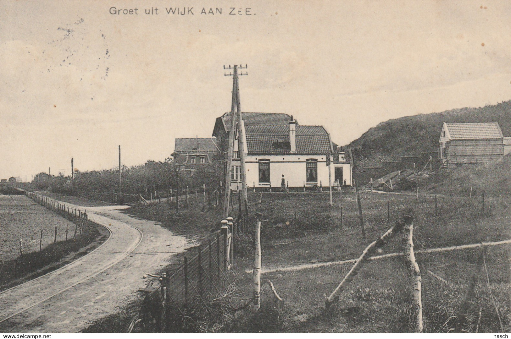 4892297Wijk Aan Zee, Groet Uit... (Langebalk Stempel 1913)  - Wijk Aan Zee