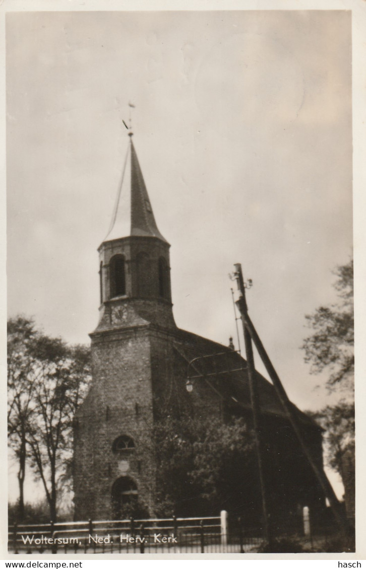 4892304Woltersum, Ned. Herv. Kerk. (Doordruk Tekst En Stempel)  - Sonstige & Ohne Zuordnung