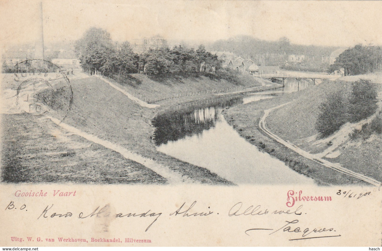 4892332Hilversum, Gooische Vaart. (Poststempel 1901)  - Hilversum