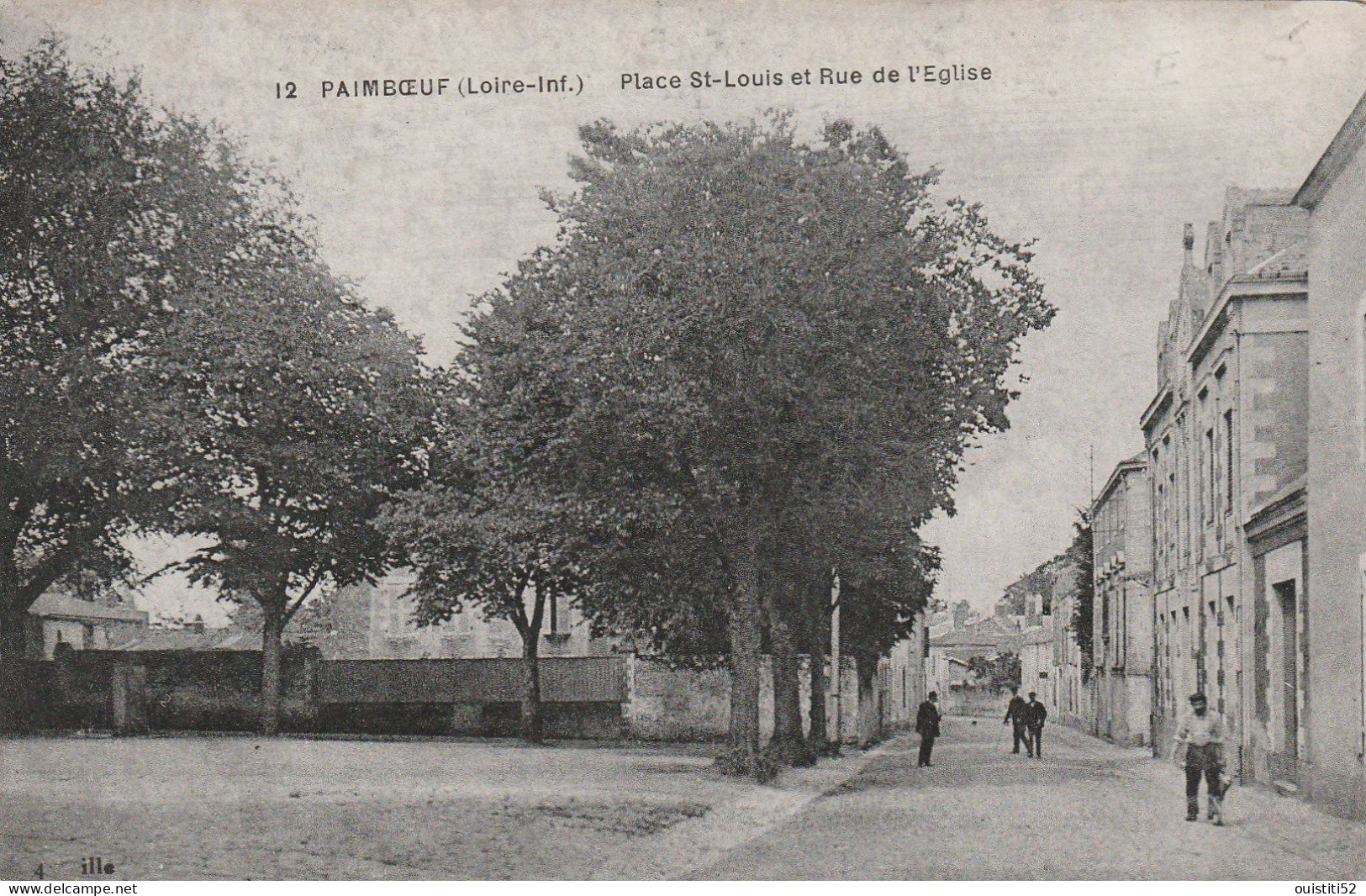 Paimboeuf  Place Saint Louis Rue Eglise ( Animee ) - Paimboeuf