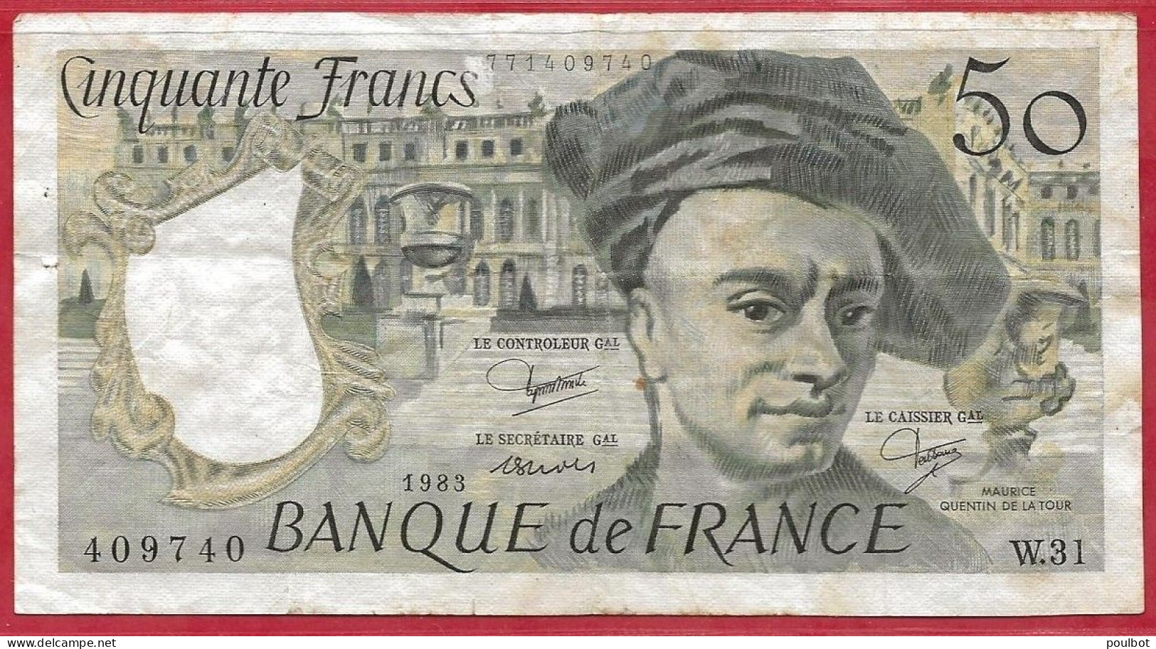 France Billet 50 Francs Quentin De La Tour 1983  TB. - 50 F 1976-1992 ''Quentin De La Tour''
