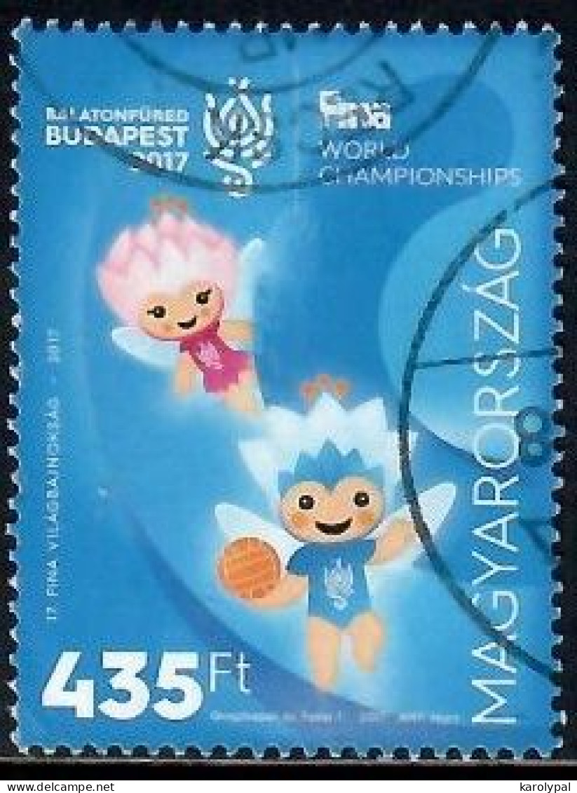 Hungary, 2017 Used, FINA World Aquatics Championships Mi. Nr.5883, - Usati