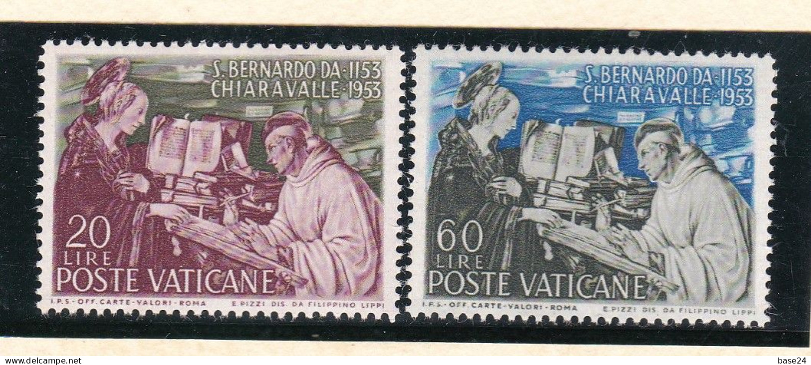 1953 Vaticano Vatican SAN BERNARDO Serie Di 2 Valori MNH** 2a Scelta, Saint Bernard 2nd Choice - Nuevos