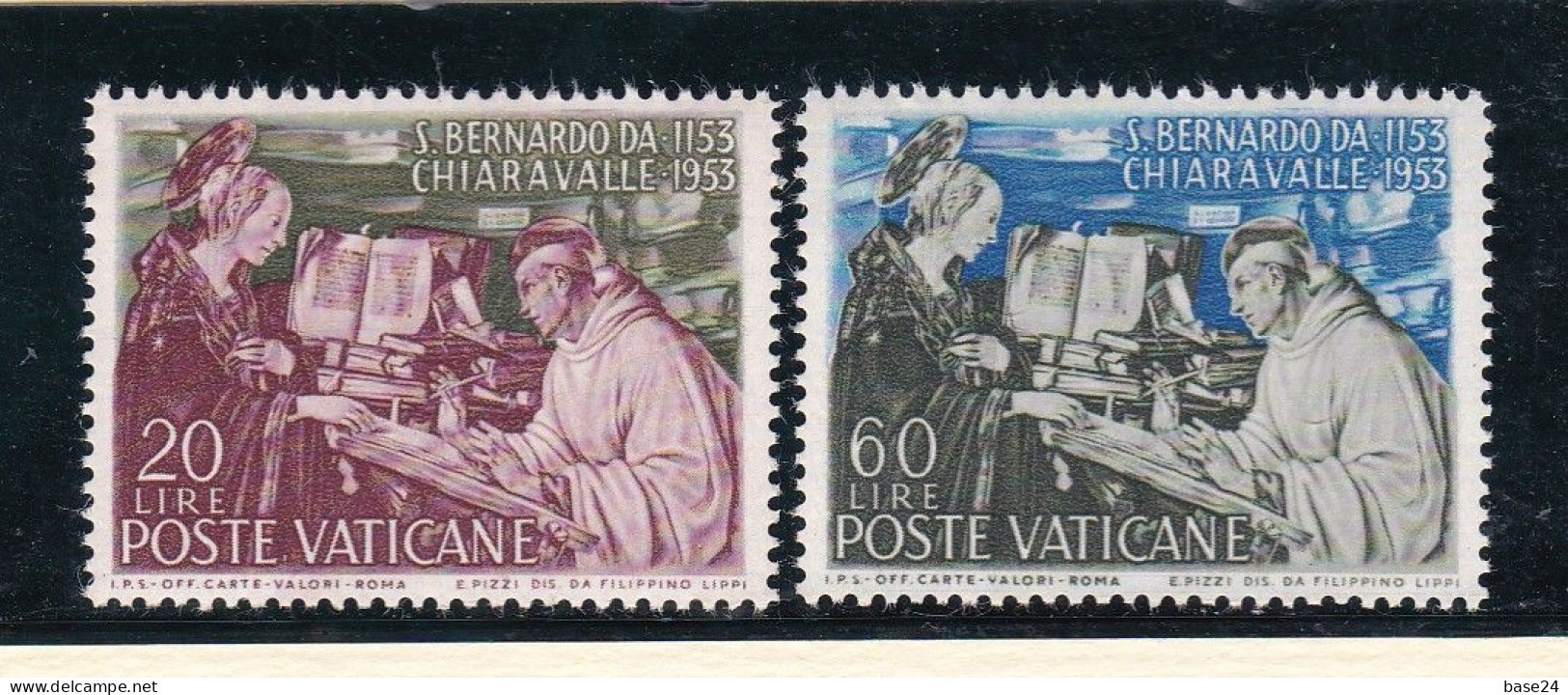 1953 Vaticano Vatican SAN BERNARDO Serie Di 2 Valori MNH** 2a Scelta, Saint Bernard 2nd Choice - Neufs