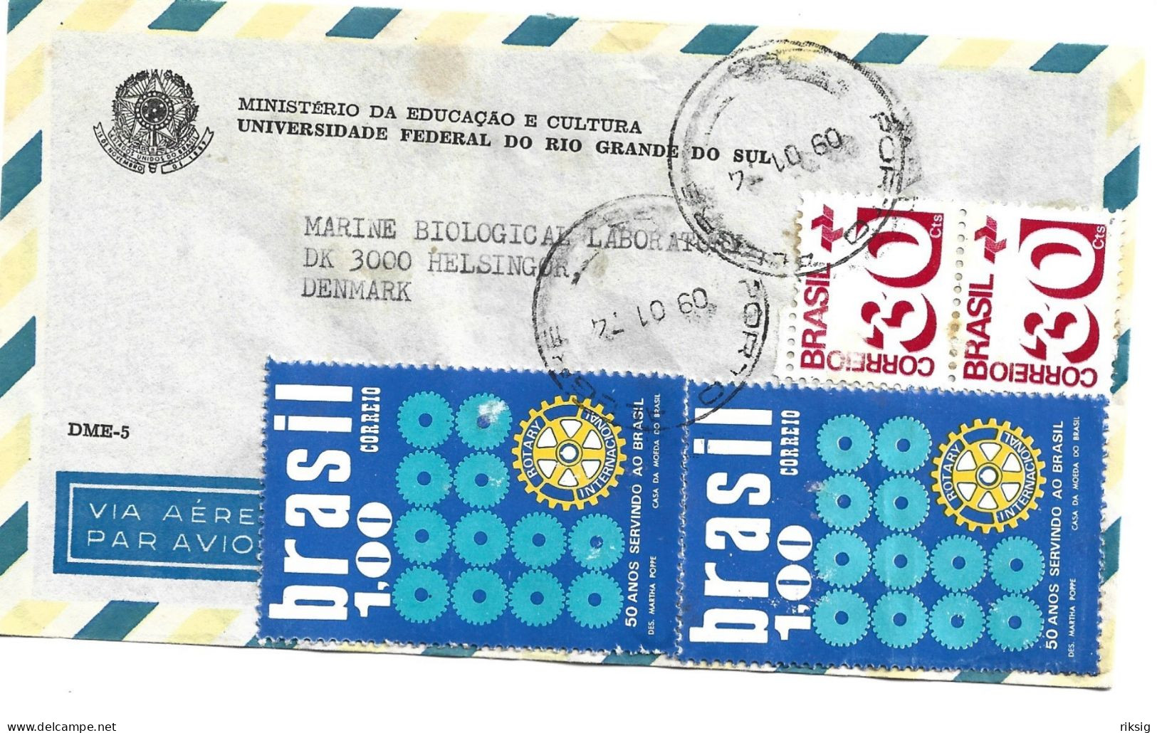 Brazil - Airmail. Letter Sent To Sweden 1974.  H-946 - Airmail
