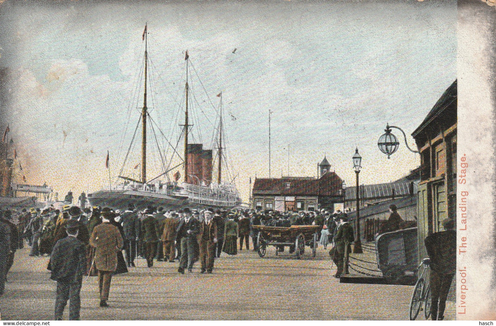 4899 61 Liverpool, The Landing Stage. (see Corners)  - Liverpool