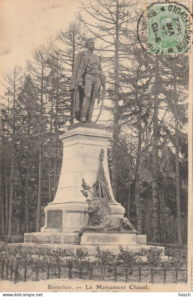 4899 67 Beverloo, Le Monument Chazal. 1922.   - Leopoldsburg (Camp De Beverloo)