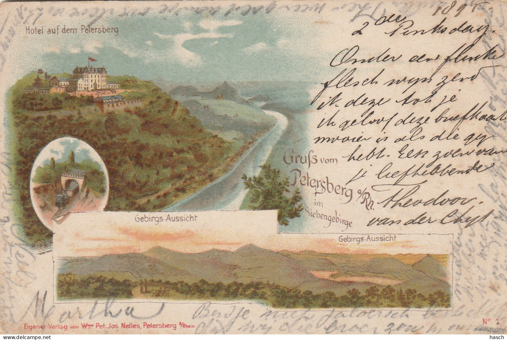 4907 62 Petersberg Im Siebengebirge. (Briefmarken 1895)  - Petersberg