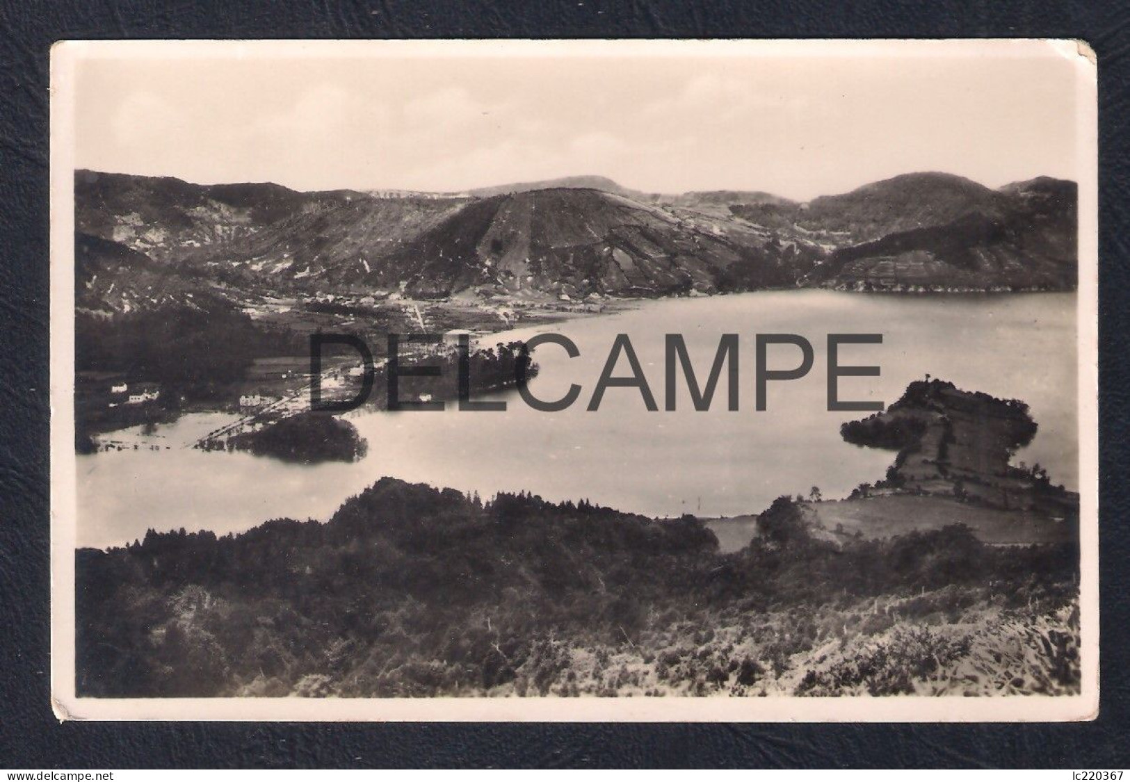 REAL PHOTO POSTCARD PORTUGAL AÇORES S. MIGUEL LAGOA DAS SETE CIDADES - 1940's - Açores