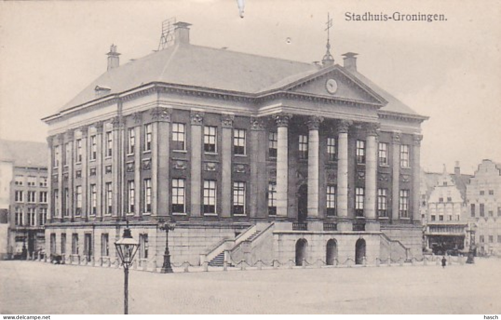 482546Groningen, Stadhuis. (zie Boven) - Groningen