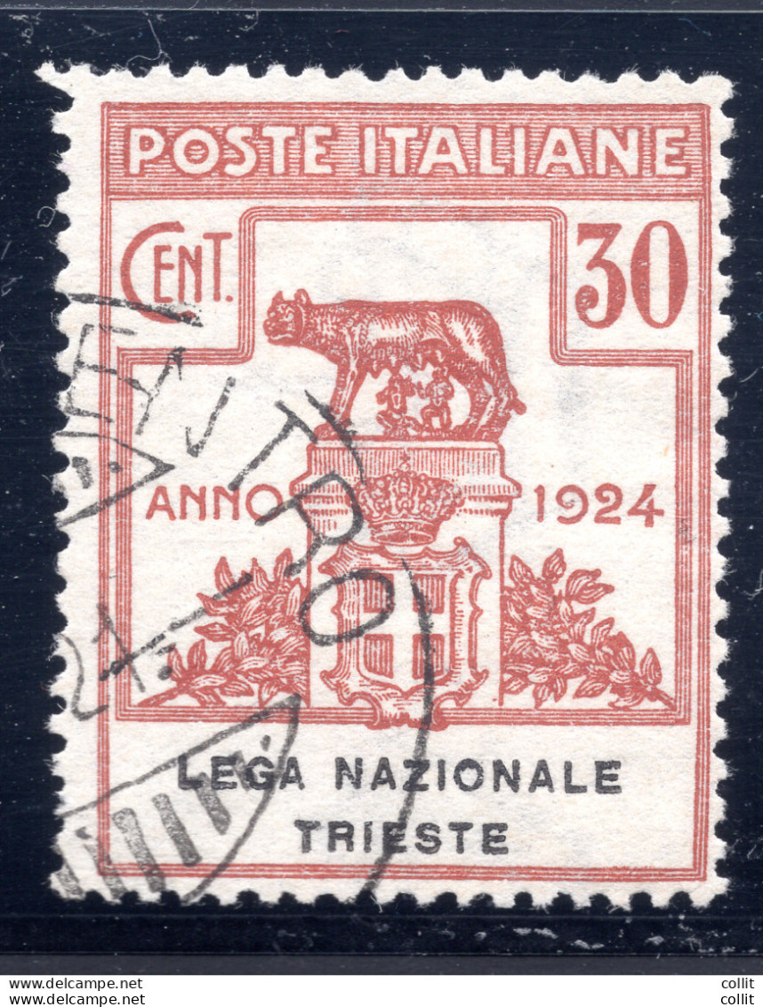 Parastatali N. 44 Cent. 30 Lega Nazionale Trieste Usato - Mint/hinged