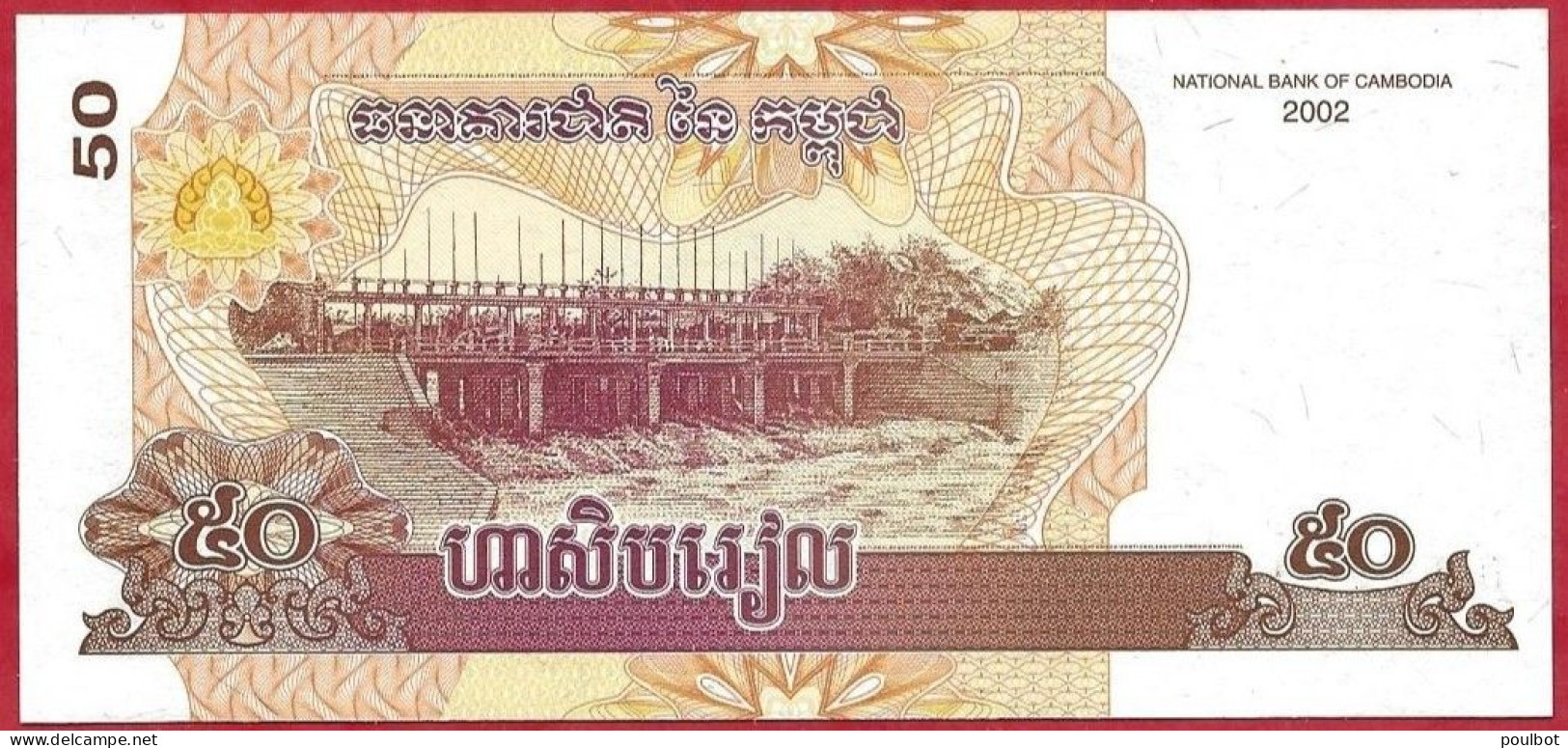 Cambodge 50 Riels 2002  Neuf  UNC . - Cambodge
