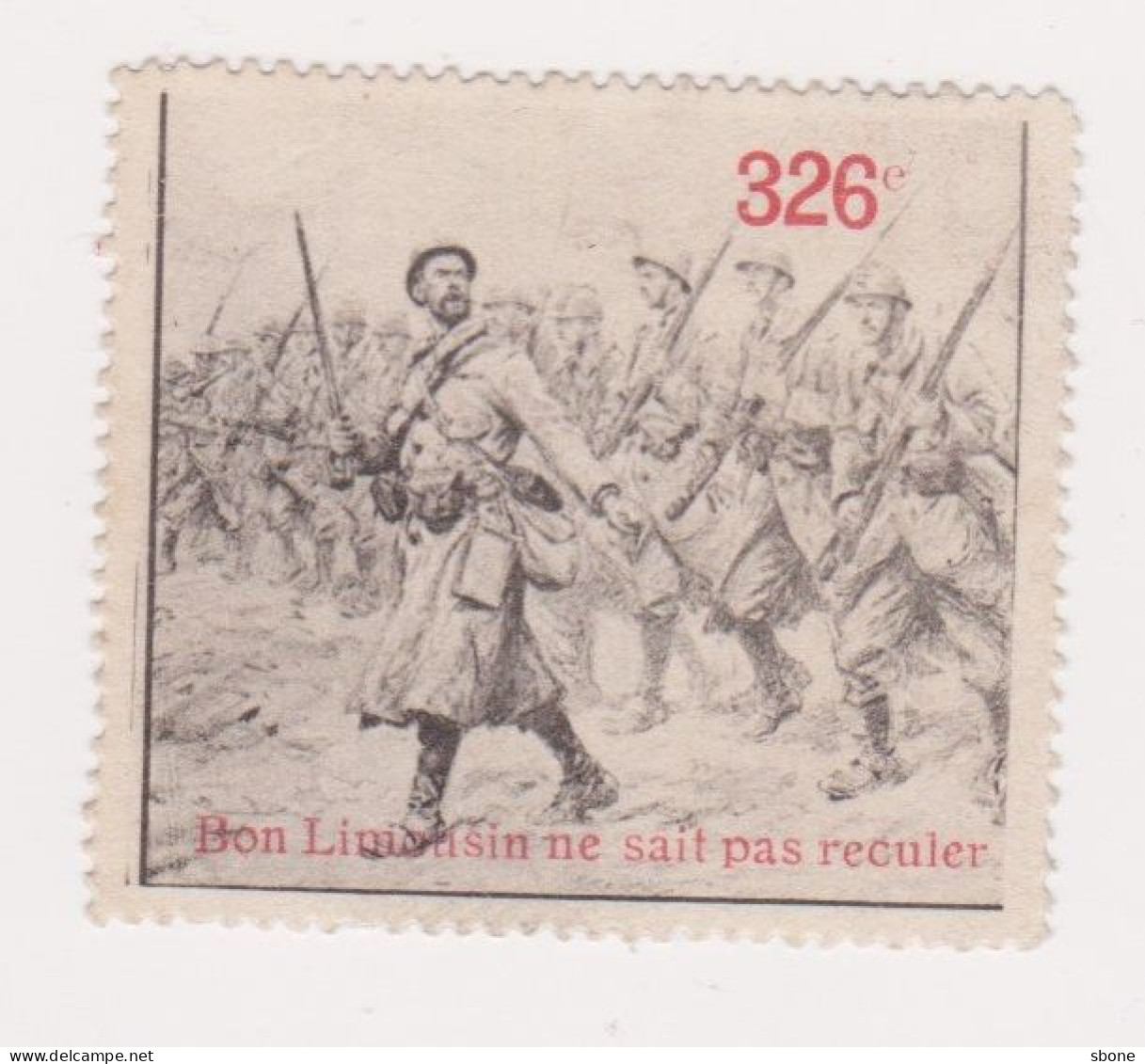 Vignette Militaire Delandre - 326ème Régiment D'infanterie - Militärmarken