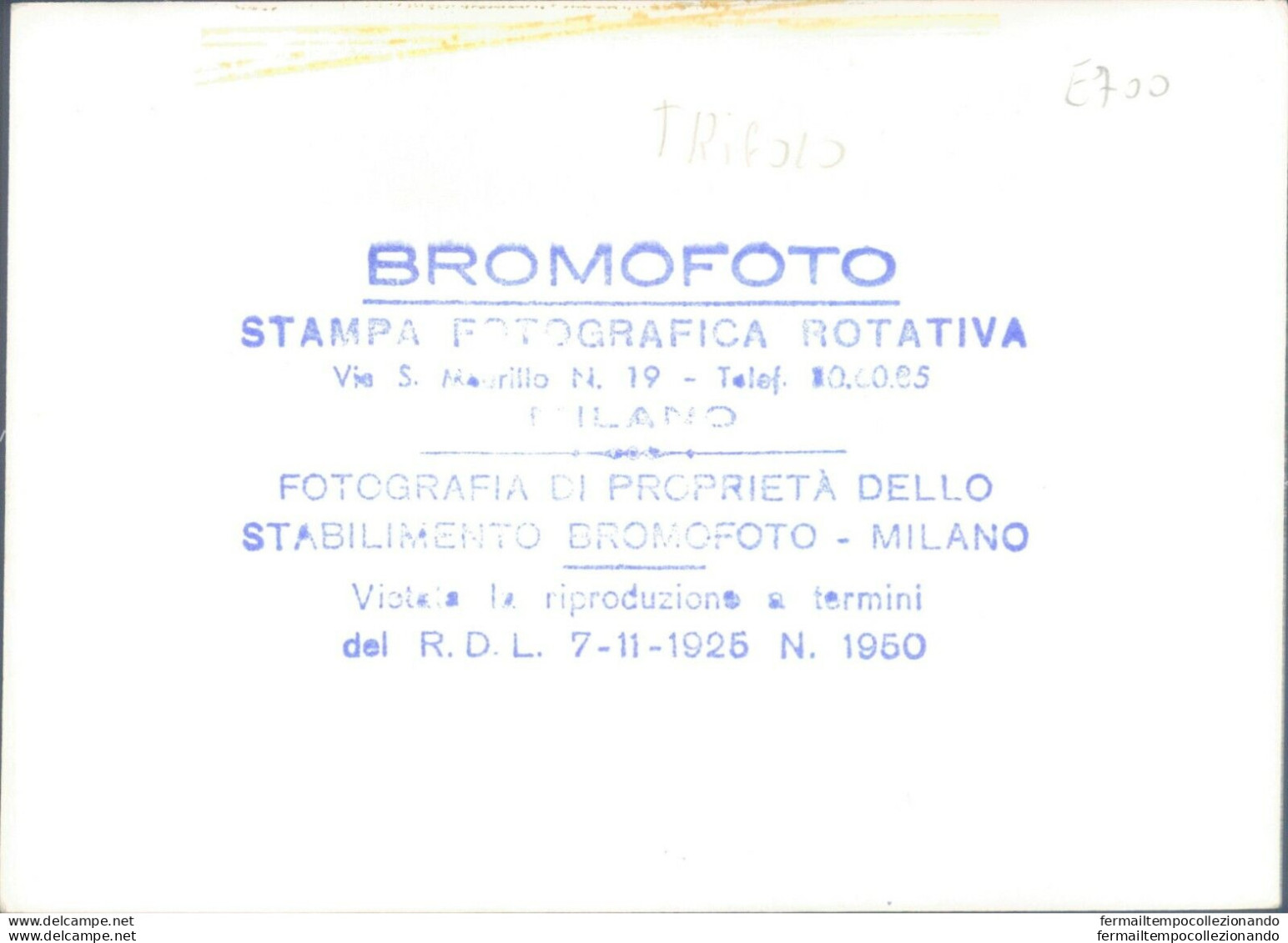 E700 Bozza Fotografica   Trigolo Provincia Di Cremona - Cremona