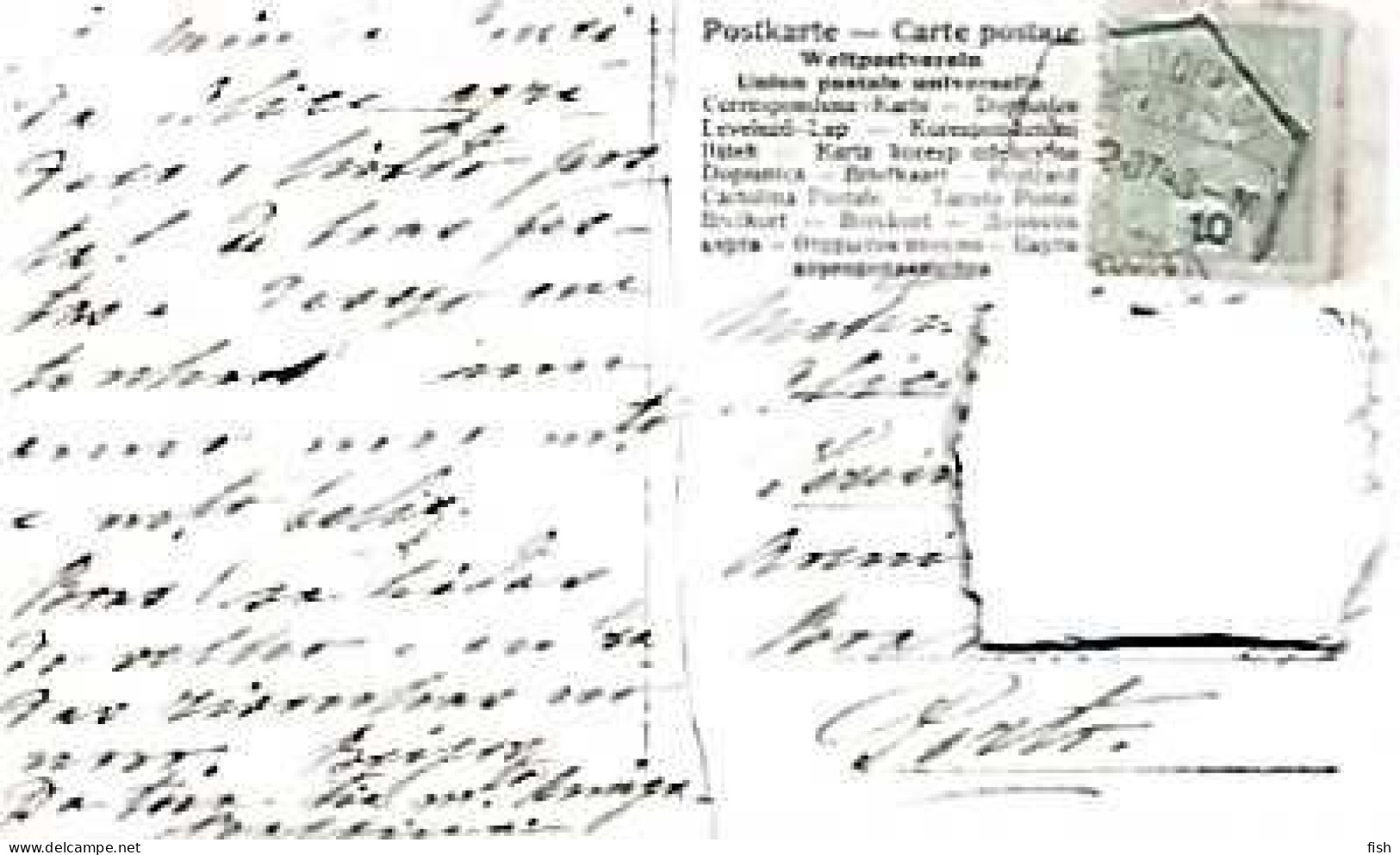 Portugal & Marcofilia, Fantasia, Senhora, Ed. N.P.G, Porto 1908 (847) - Cartas & Documentos