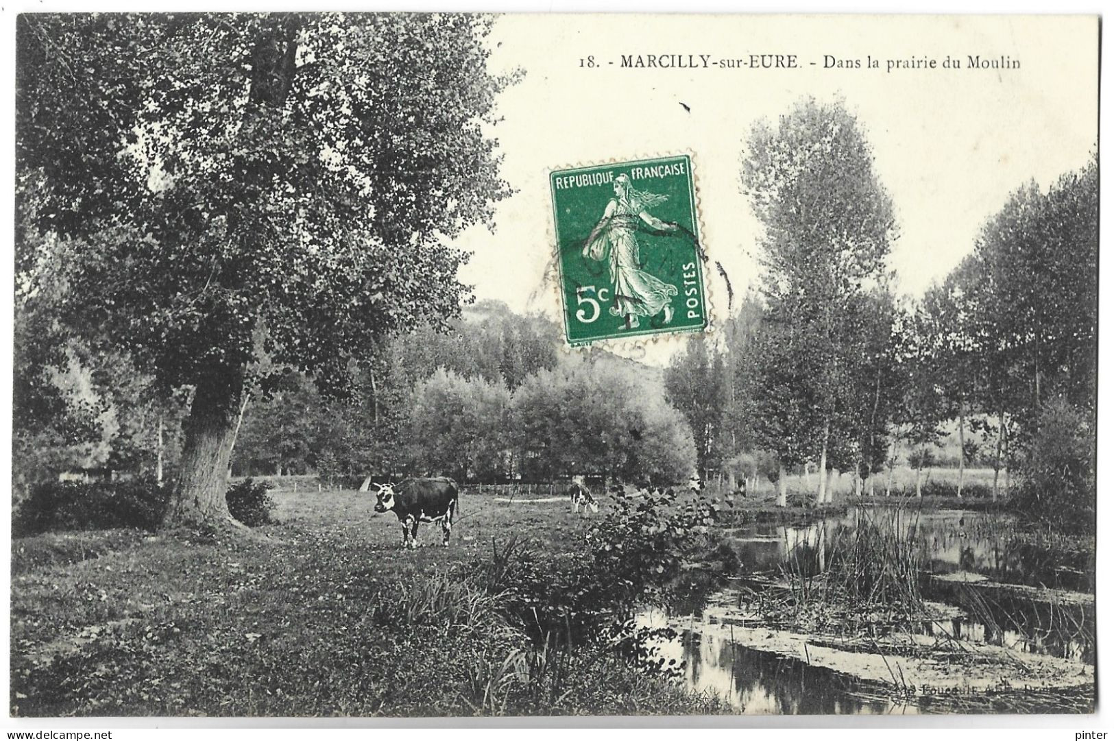 MARCILLY SUR EURE - Dans La Prairie Du Moulin - Vaches - Marcilly-sur-Eure