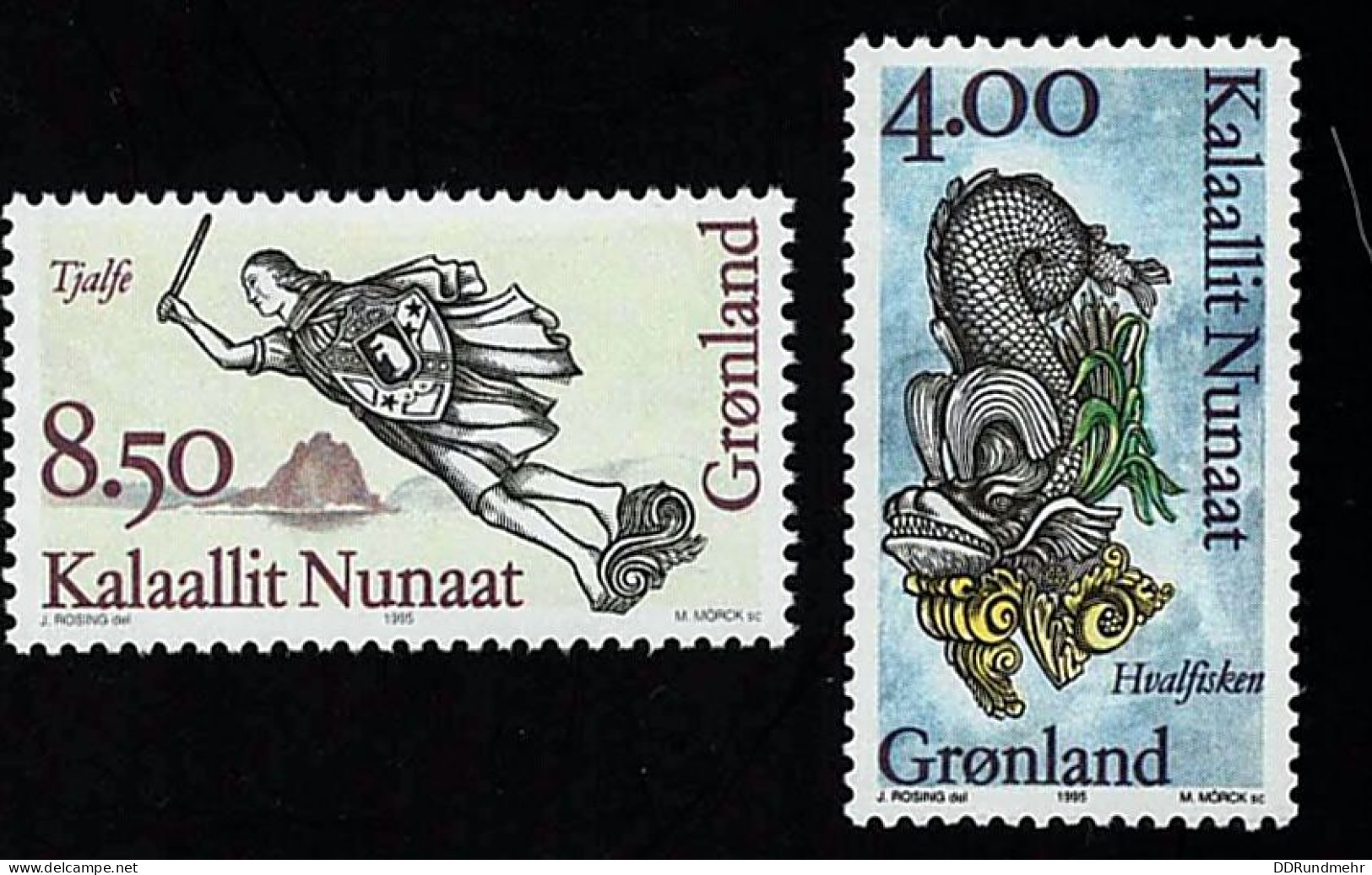 1995 Figureheads  Michel GL 277 - 278 Stamp Number GL 299 - 300 Yvert Et Tellier GL 256 - 257 Xx MNH - Nuevos